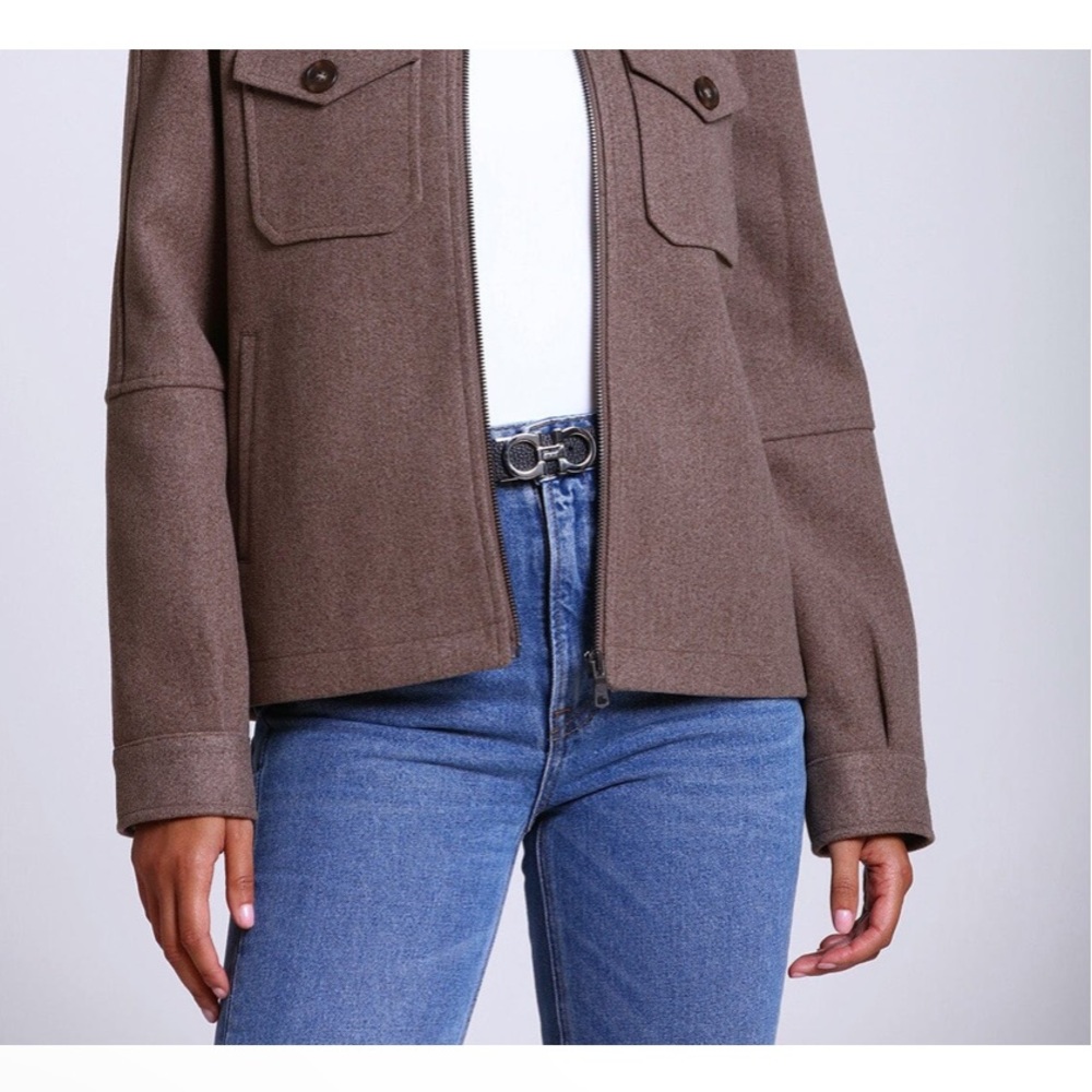 Avec Les Filles Relaxed Front Zip Jacket - Picture 2 of 6